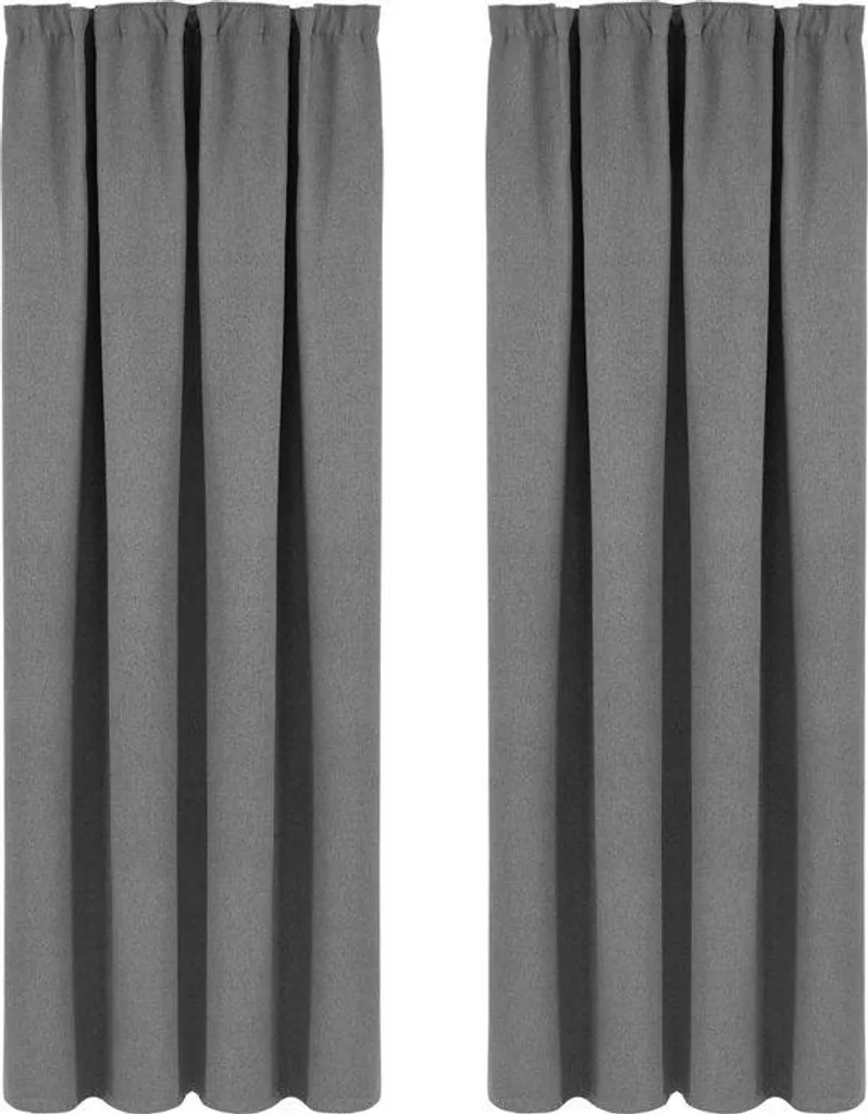 Store thermique occultant en polyester gris foncé - Format 135 x 175 cm
