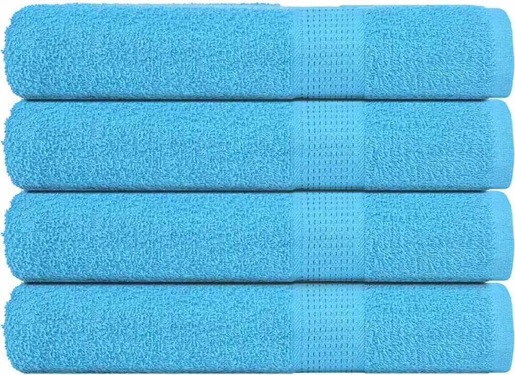 Design Saunatücher 4 Stk. Türkis 80x200 cm 360 g/m² 100% Baumwolle, Duschtücher 2024 Neu