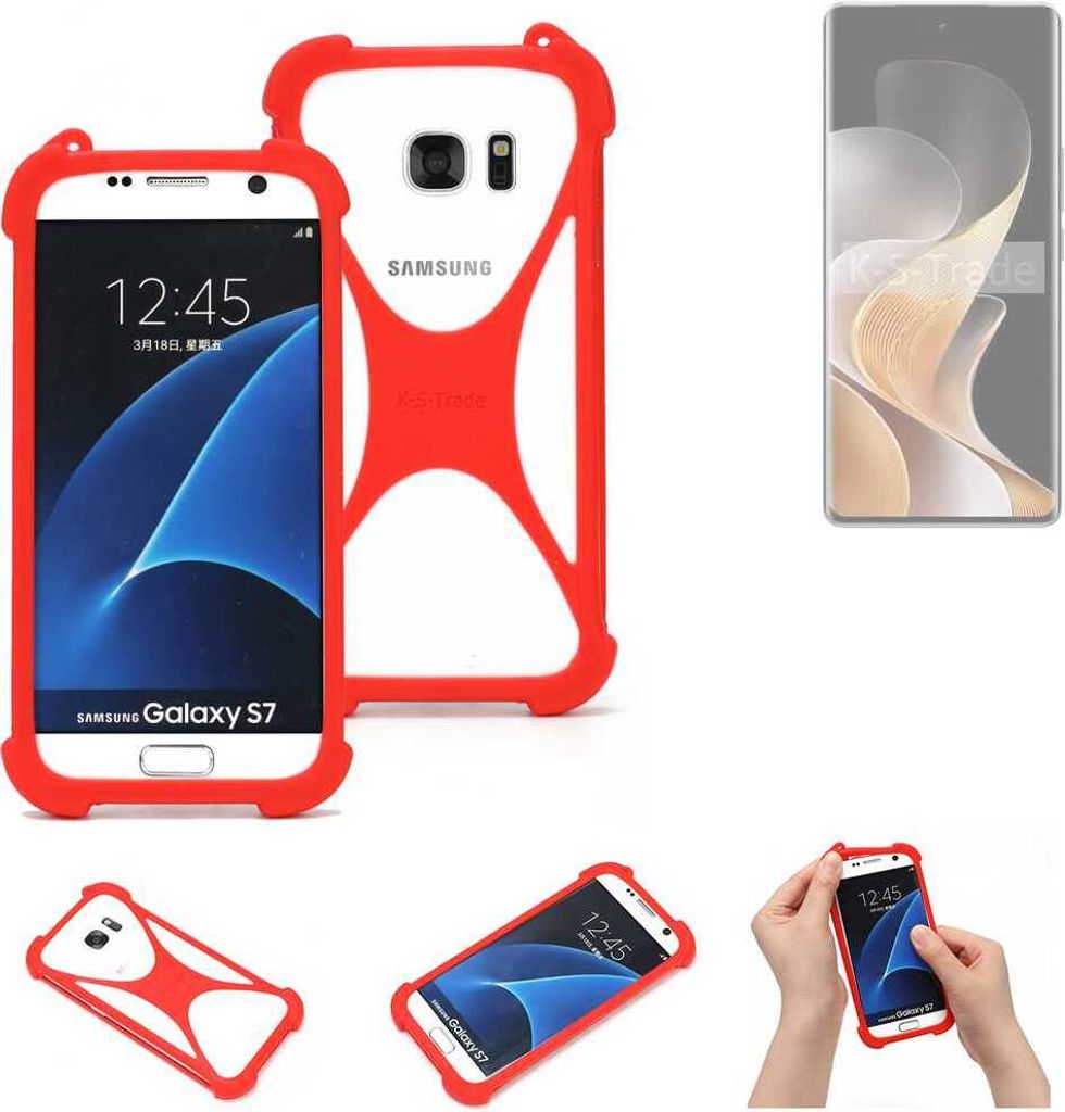 K-S-Trade Handy-Hülle kompatibel mit Vivo V40 5G Schutz-Hülle Bumper Silikon Schutz Hülle Cover Case Silikoncase Silikonbumper TPU Softcase