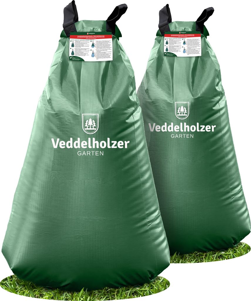 Veddelholzer 2 x 75 l Baumbewässerungssack mit Reißverschluss kombinierbar. Diebstahlschutz und Schutzetikett. Robust und Wetterbeständig