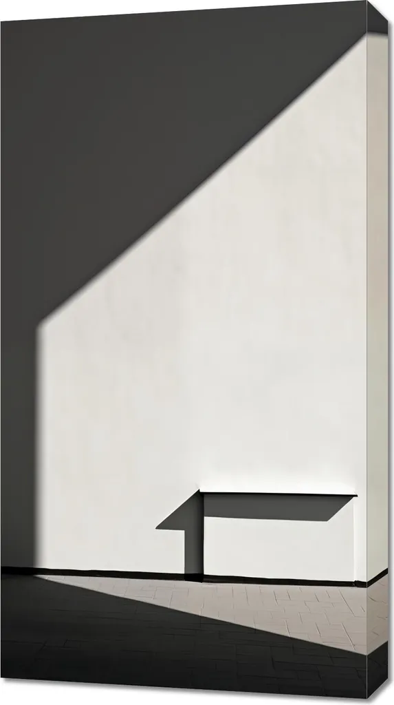 Quadro 50x90 cm Contrasto Luci e Ombre - Arredo Moderno Tela Canvas