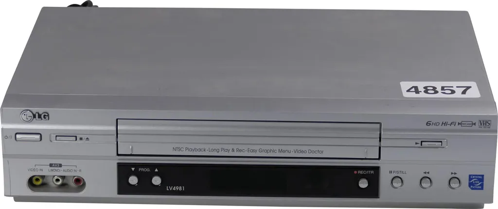 Lecteur Enregistreur VHS LG LV4981 6 Têtes - Vidéo Salon Hi-Fi de Salon