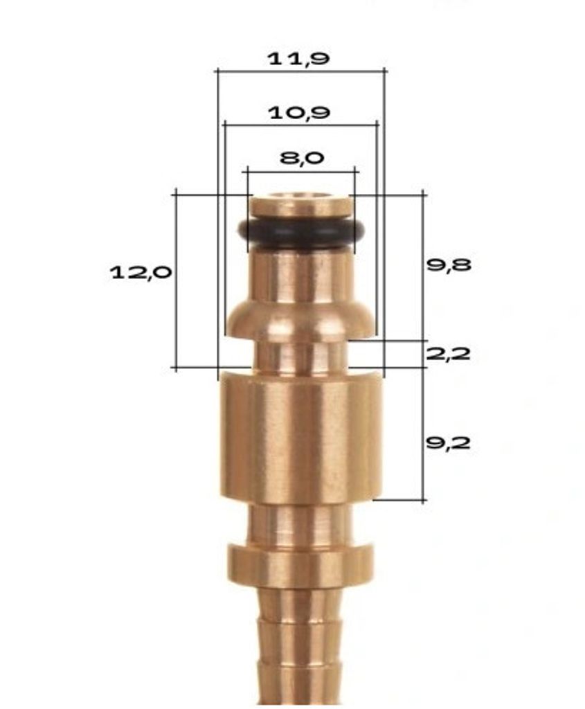 Hochdruckreiniger Lanze Adapter Stecker für Bosch für Kärcher mit Schaumlanze
