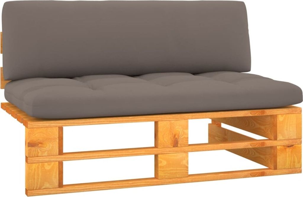 Langlebige Garten-Mittelsofa Paletten Honigbraun Imprägniertes Kiefernholz Gartensofas Möbel825535
