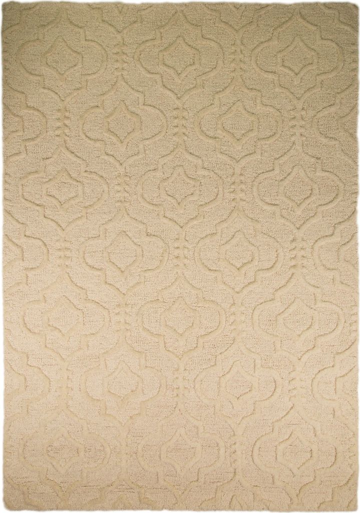 KADIMA DESIGN BILLE CREAM 120 cm x 170 cm Beige Rechteckig Indoor Teppich