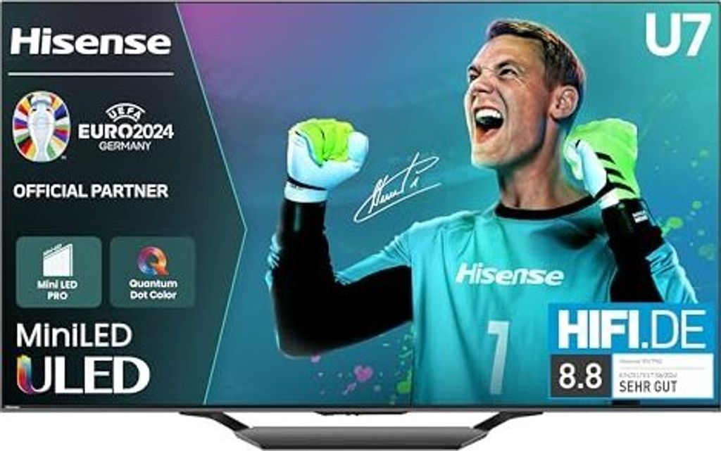Hisense 55U7NQ 4K UHD Mini LED Produktbild 