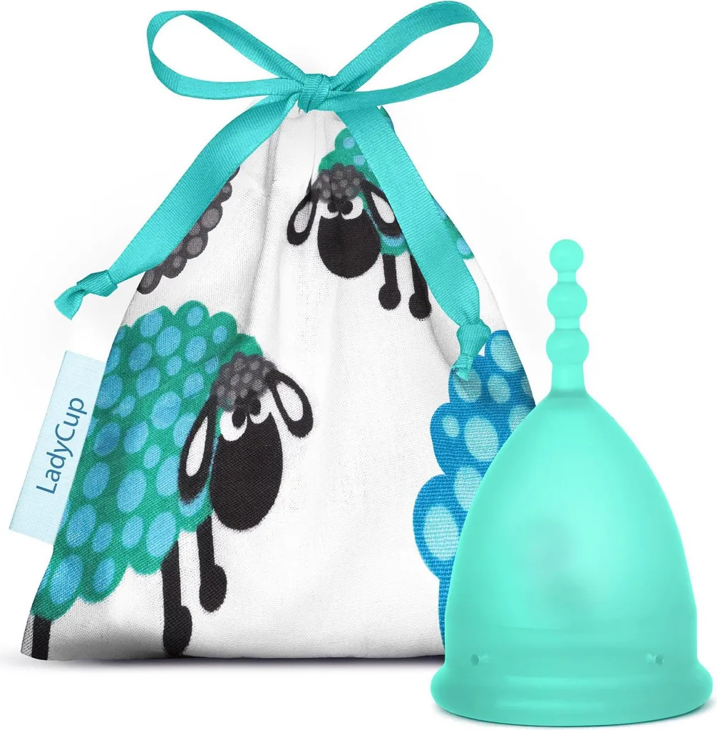 Fini les fuites avec LadyCup Revolution Green Sheep Taille S Silicone