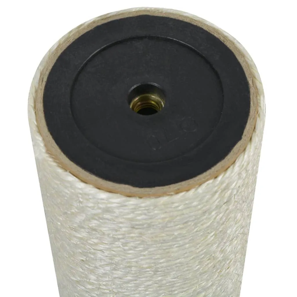 Palo Ricambio Tiragraffi Gatti vidaXL 8x25cm - Sisal 10mm Beige Robusto