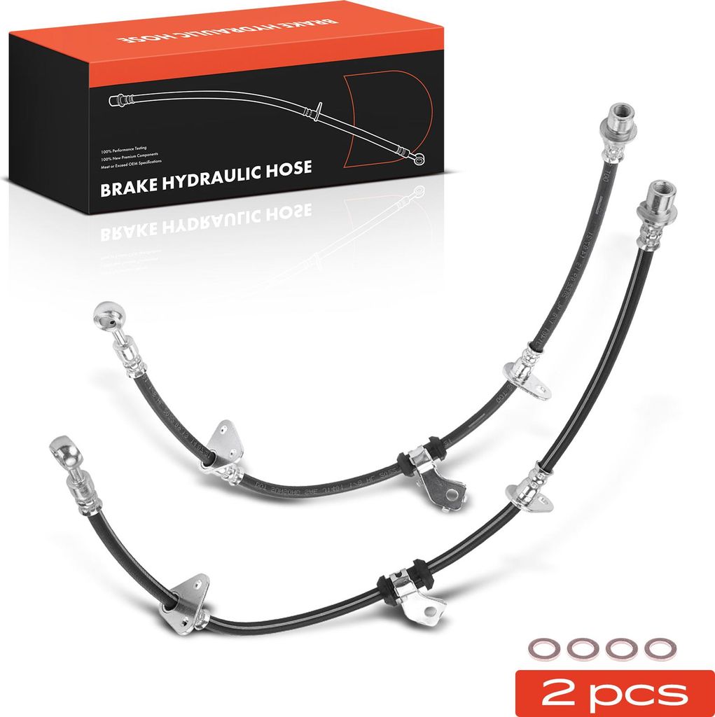 Frankberg 2x Bremsschlauch Bremsschläuche Vorne Links Rechts für Civic II IV V CRX II ED EE Integra