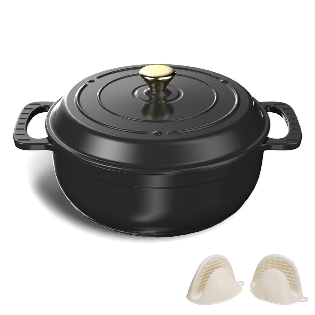 FCH Pentola in ghisa 26 cm - 6QT-5,5 L Pentola smaltata con Immagine del prodotto 