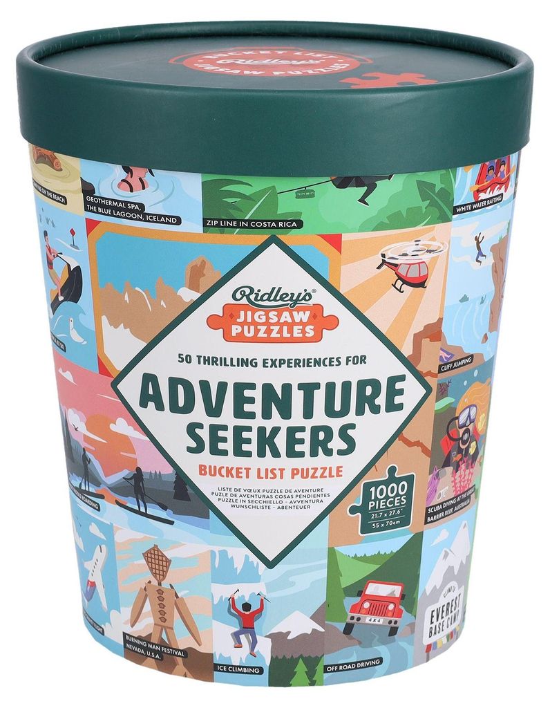 50 Thrilling Experiences for Adventure Seekers 1000-Piece Bucket List Jigsaw Puzzle