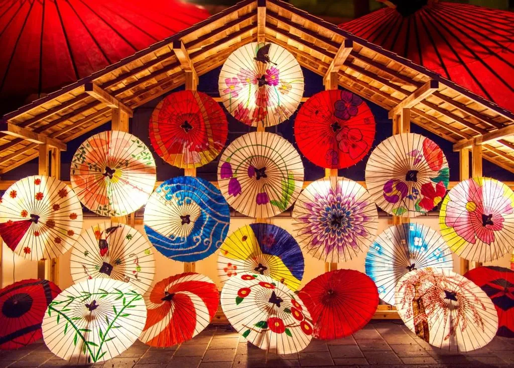 Activité détente puzzle 500 pièces oiseau bleu et décor du Japon