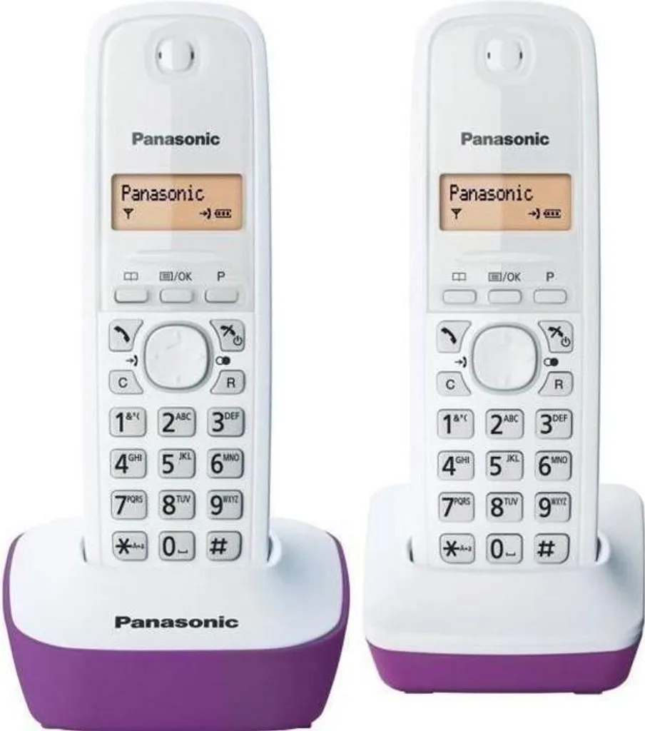 Telefono Cordless Panasonic Duo Viola KX-TG1612FRF - Offerta Casa