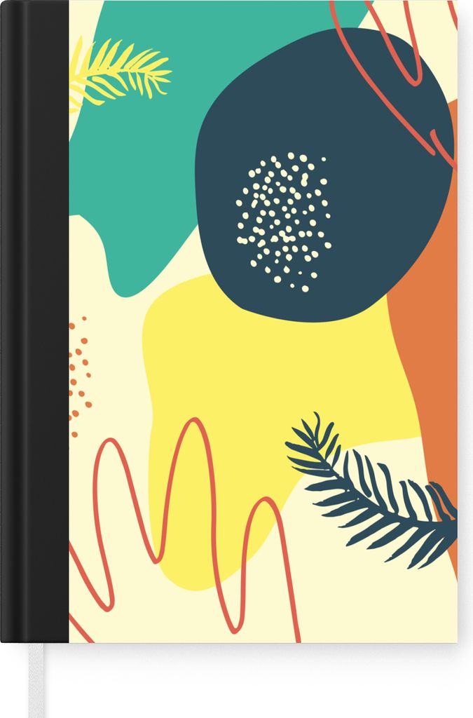 MuchoWow Notizbuch Tagebuch Haushaltsbuch Notebook A5 Sommer - Abstrakt - Farben - Notizblock - Notizheft - Notebook - Schreibblock - Papier