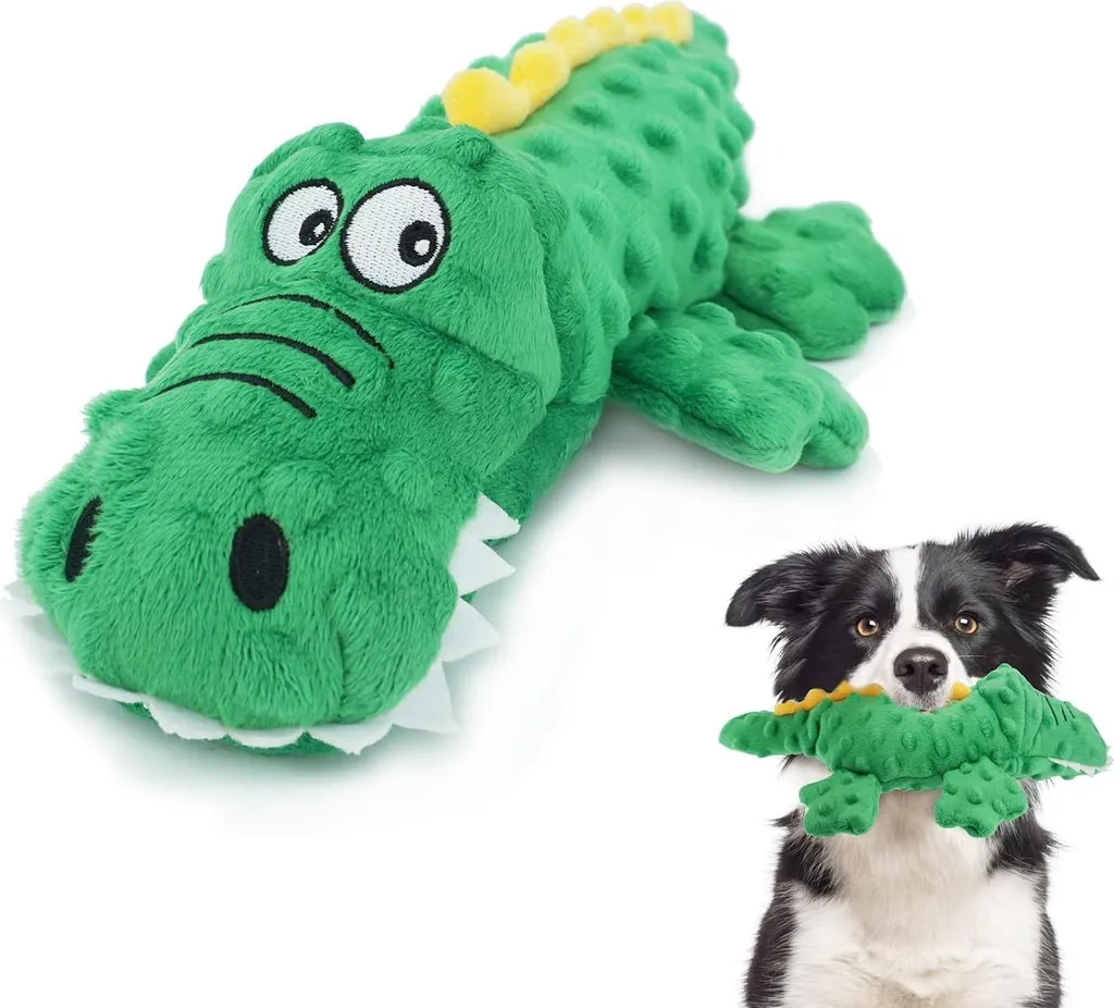 Jouet pour chien crocodile anti-stress pour l'occuper pendant vos sorties