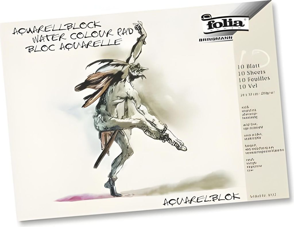 Aquarellblock 36x48cm FOLIA 8334 10Bg/200g