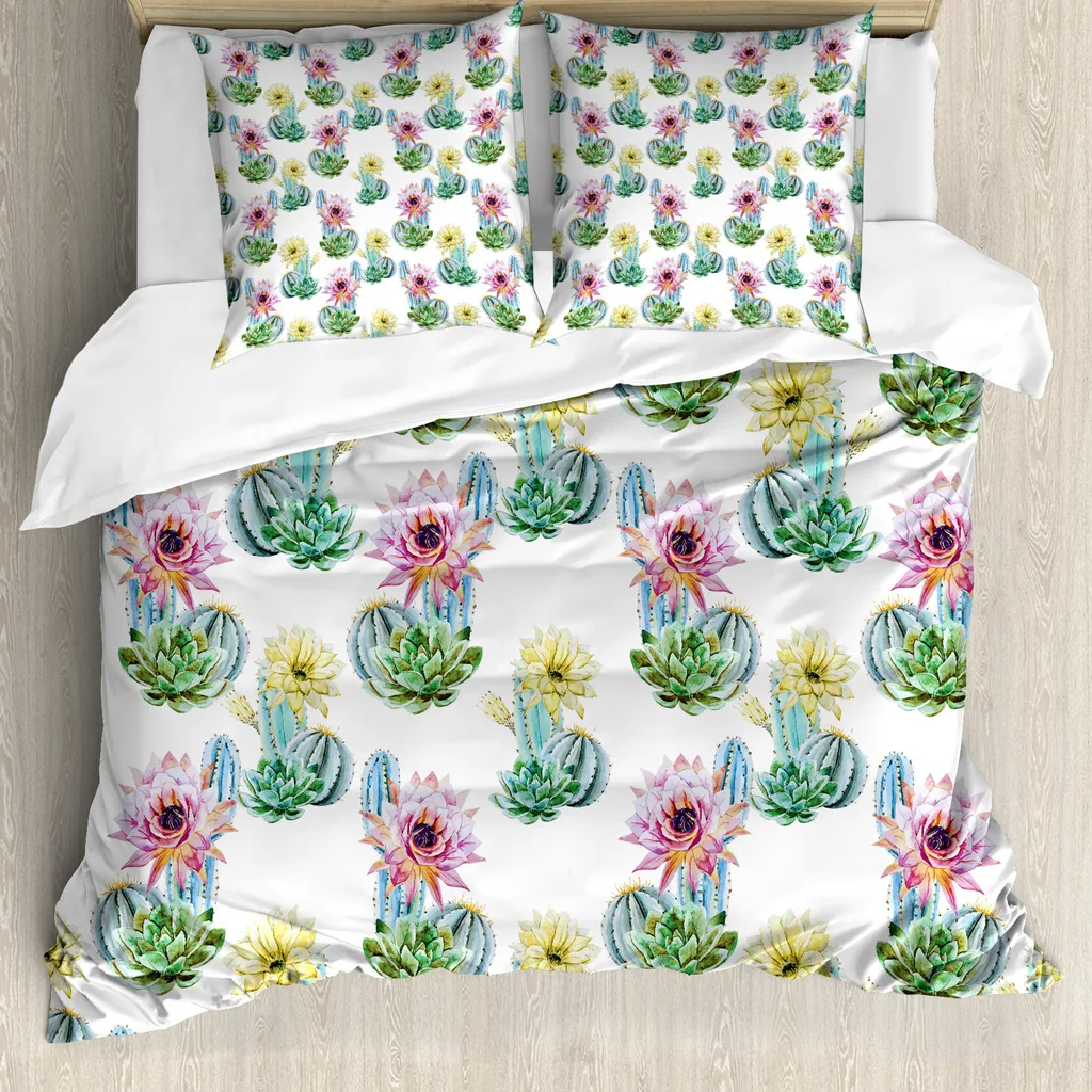 Copripiumino Cactus ABAKUHAUS 155x220cm Antiacaro - Design Messicano