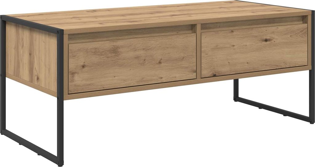 vidaXL Couchtisch Kunsthandwerk Eiche 100 x 46 x 40 cm Holzwerkstoff