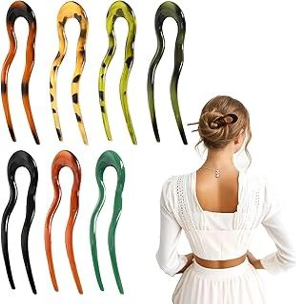 Axy Fermaglio Per Capelli Vintage Serie 10 – Lega Metallica Color Bronzo, Modelli Vari - 2