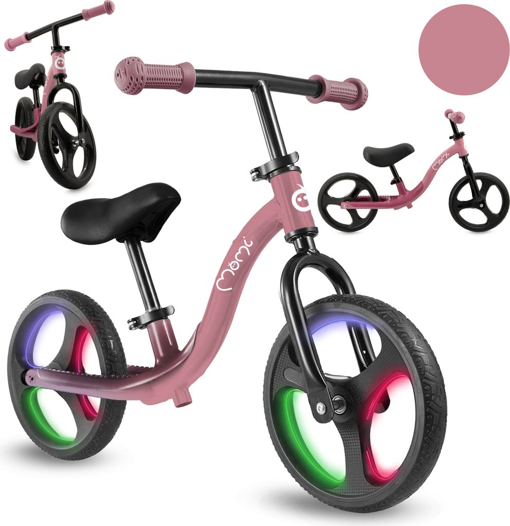 MoMi ISOKA – 10 Zoll Laufrad mit LED-Leuchten (Dynamo), Produktbild 