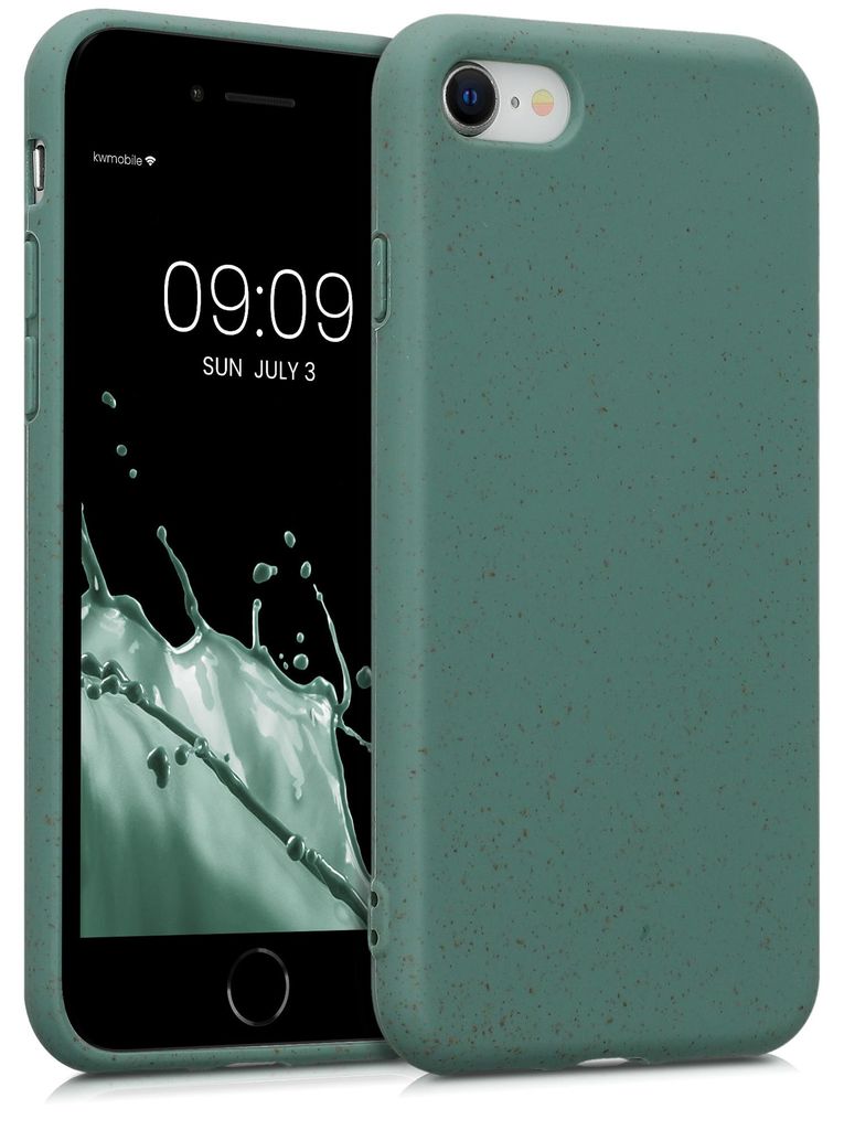 kalibri Case kompatibel mit Apple iPhone SE (2022) / iPhone SE (2020) / iPhone 8 / iPhone 7 - Hülle Handy - Handyhülle Tannengrün