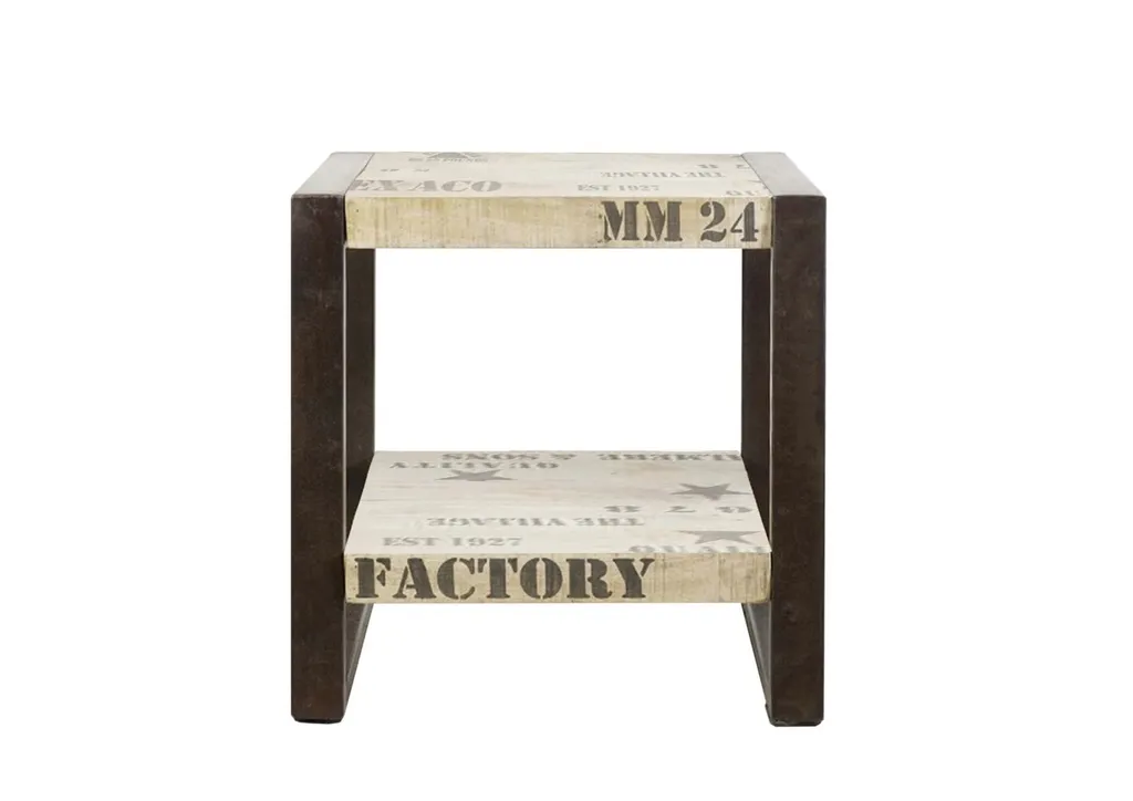Optimisez votre espace avec la table d'appoint manguier FACTORY #101