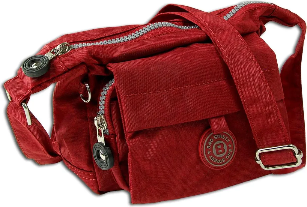 Borsa Sera Nylon Rosso Bag Street OTJ232R Crossover - Look Street