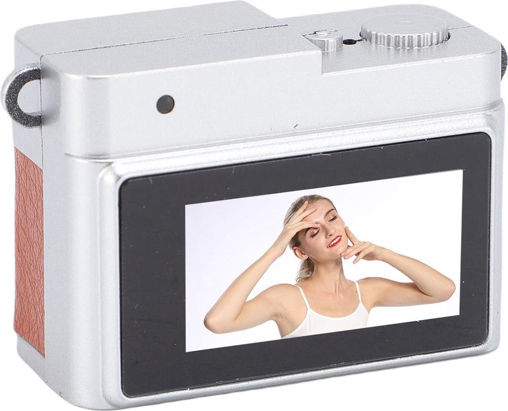 Kleine Schlüsselanhänger-Kamera 1080P 2MP 0,96-Zoll-Farbbildschirm 32 GB Speicherkarte Retro-Digitalkamera mit 4 Filtern und LED-Blitz