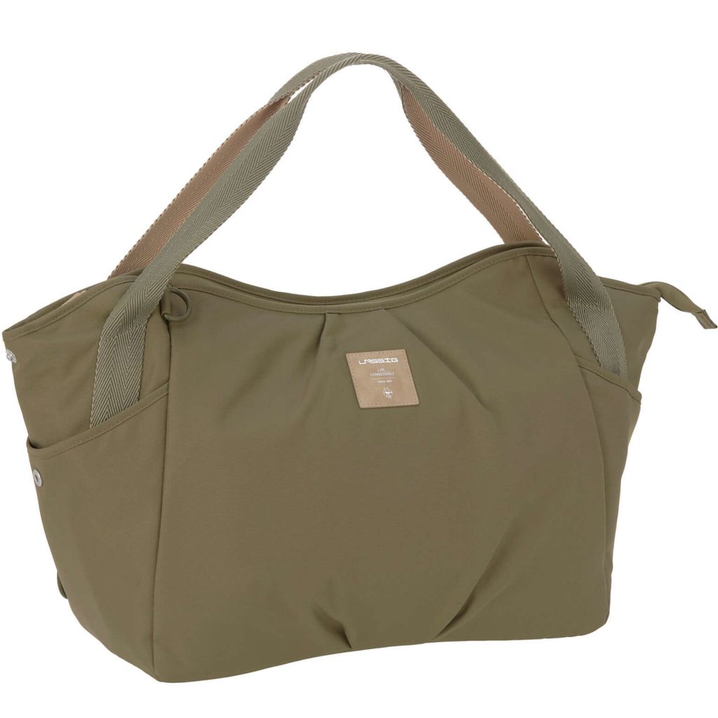 Lässig Wickeltasche Green Label Twin Bag Triangle Olive Produktbild 