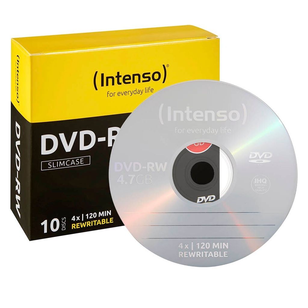Intenso 4201632 DVD-RW 4x SC 4,7GB 10 pièces Image du produit 