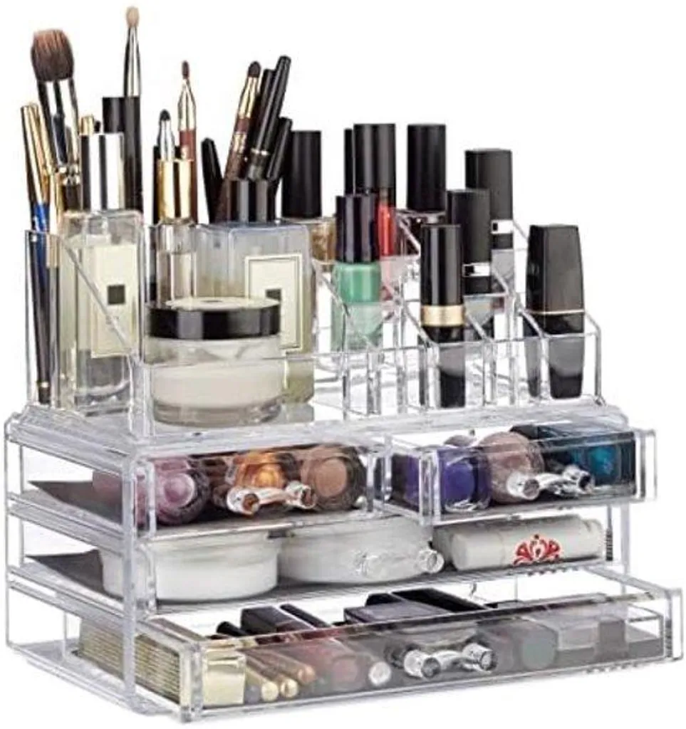 Rangement cosmétique acrylique : fini le désordre avec 20 compartiments