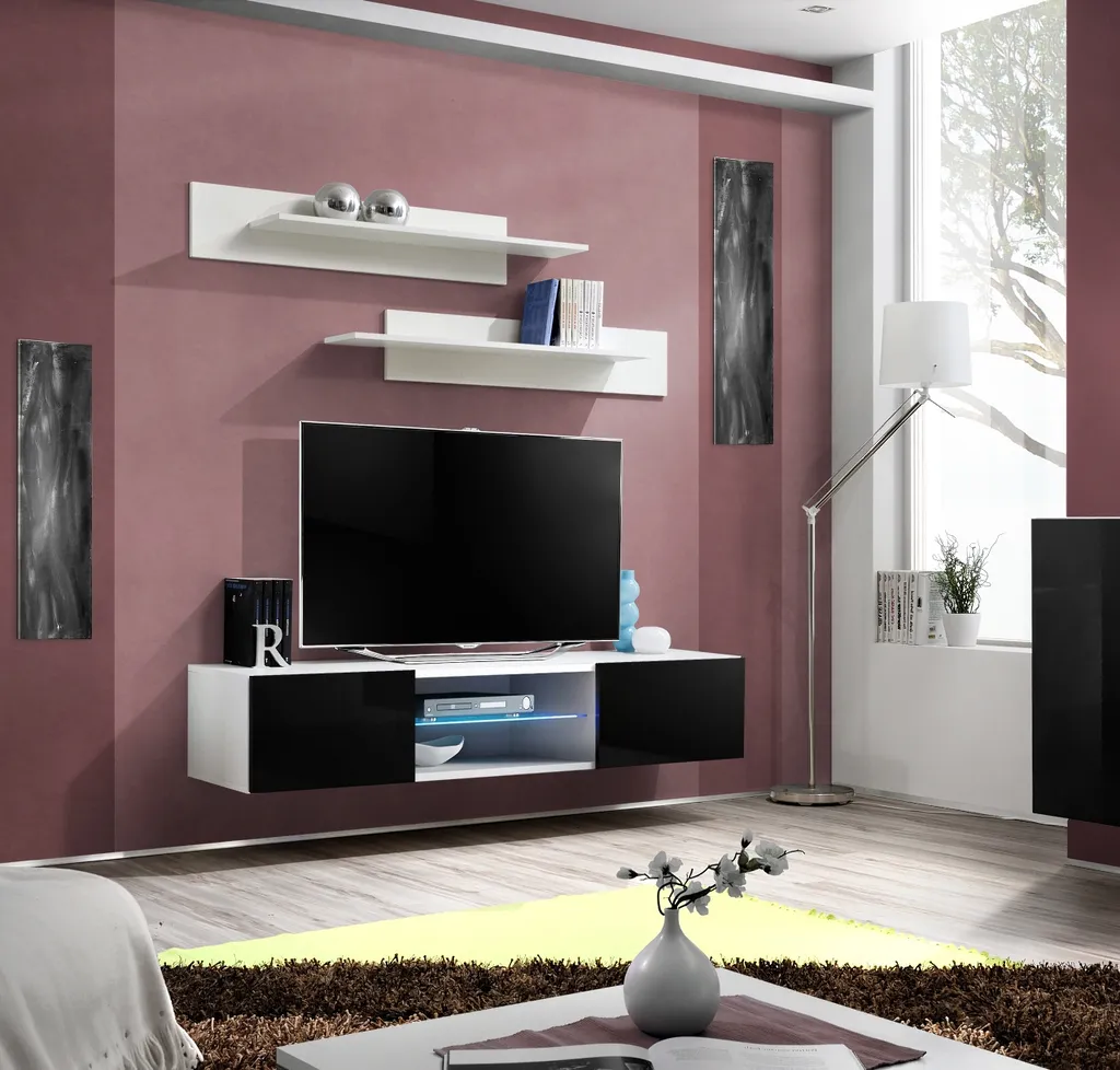 Offerta Mobile TV FREYA Bianco Nero: Qualità Garantita per il Living