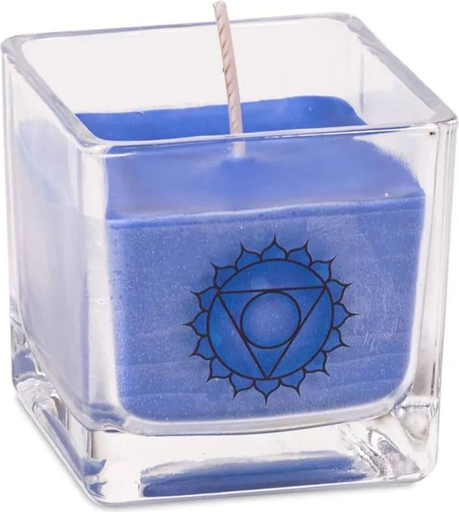 Ökologische Rapswachs-Duftkerze 5. Chakra -- ±260 g, 6x6x6 cm kaufen online