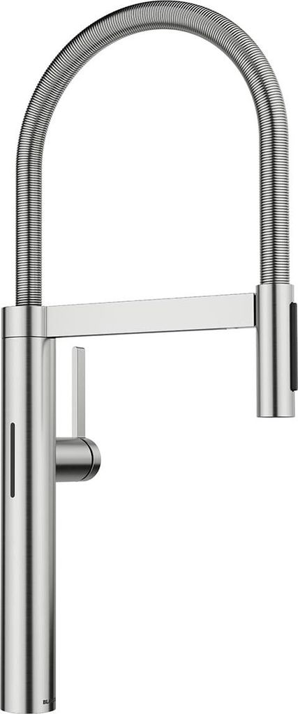 BLANCO CULINA-S II Sensor Küchenarmatur Wasserhahn Hochdruck PVD steel Schlauchbrause - inkl.