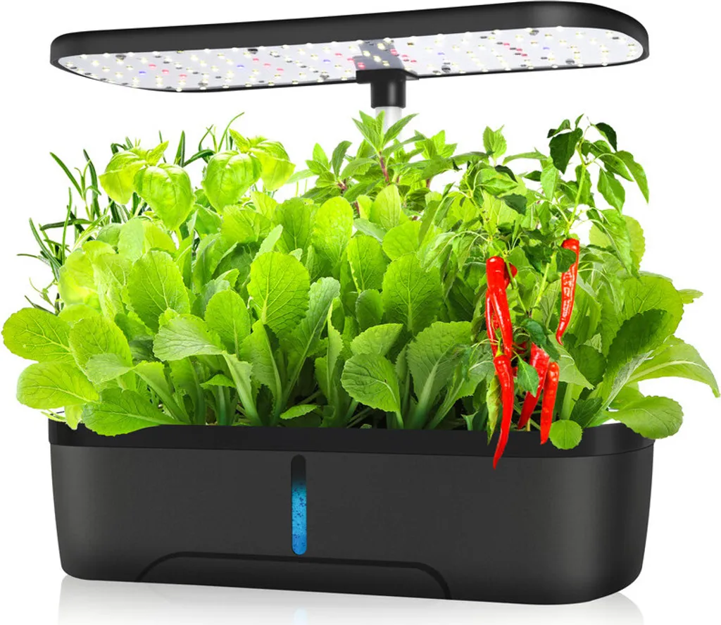 Jardin intérieur hydroponique 12 herbes : finis les arrosages oubliés