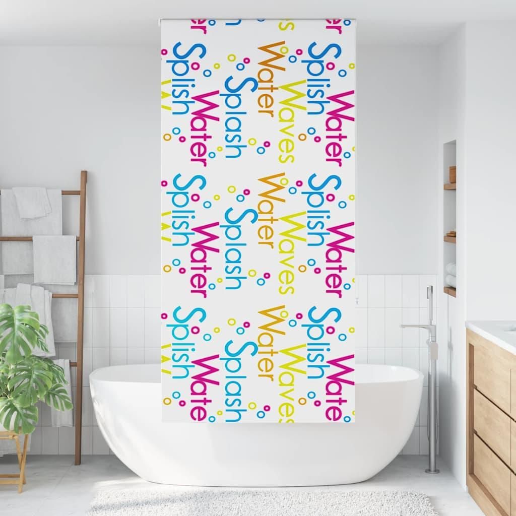 vidaXL Duschrollo 100x240 cm Stoffbreite 96 cm