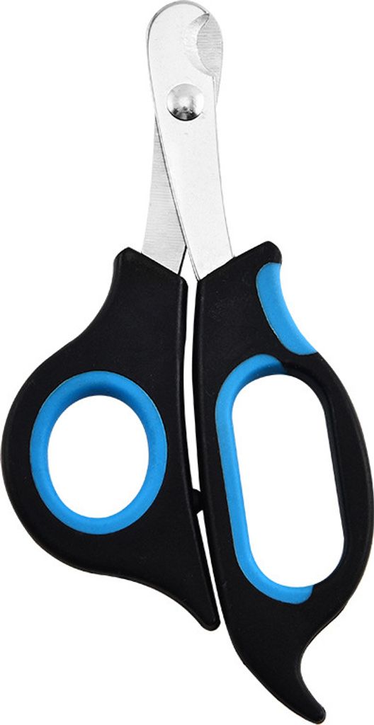INF Haustierpflege-Set: Nagelknipser und Feilen-Set Schwarz + Blau