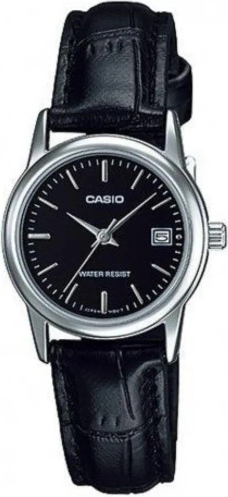 Orologio Casio LTP-V002L-1AUDF Donna | Pelle Nera e Data | Offerta Online