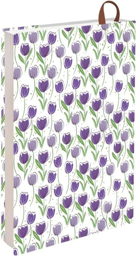 Protège-livre rigide A5 motif Krant lavable - Pack de protection Tulp