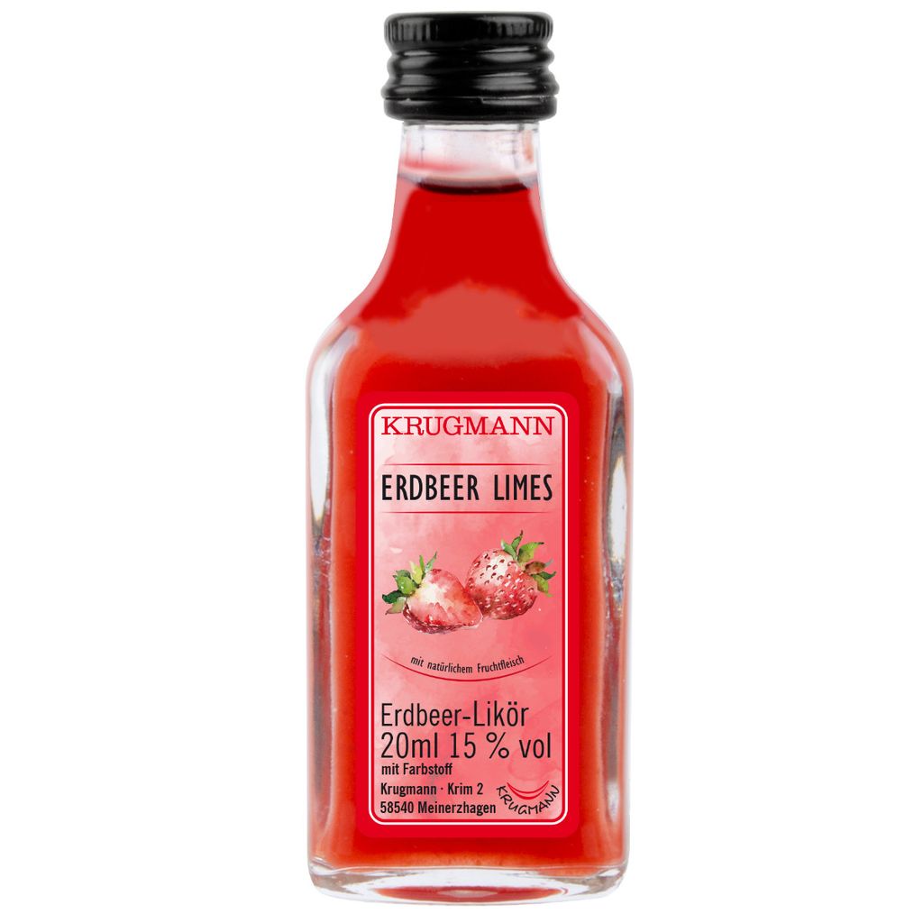 Krugmann Erdbeer Limes Miniatur Likör 0,02 L | Kaufland.de