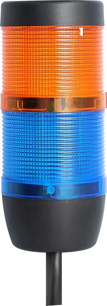 Colonna Segnaletica LED STEX24 24V | Blu Giallo Lampeggiante 70mm