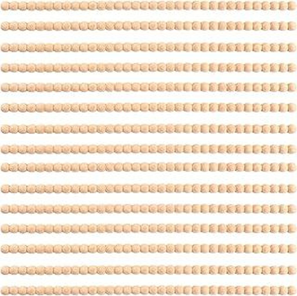 15 Stück Zierleiste Holzperlen, 40 cm Halbrund Holzleisten Produktbild 