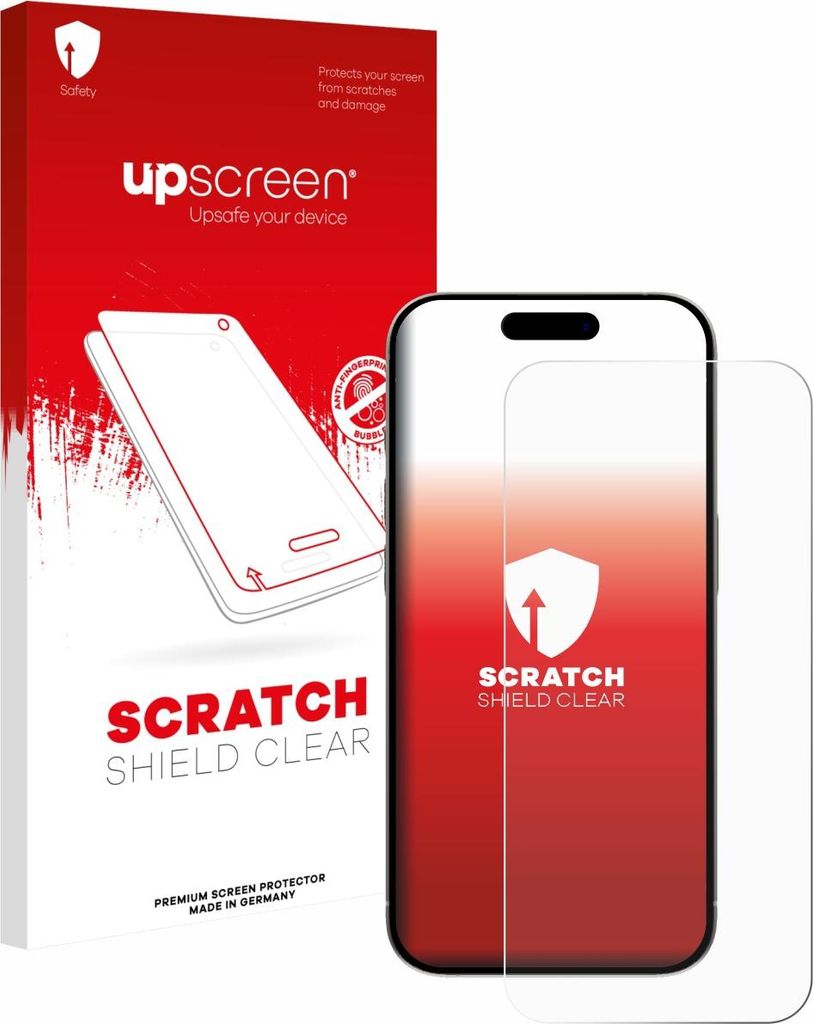 upscreen Schutzfolie für Apple iPhone 15 / 15 Pro Displayschutz Displayschutzfolie Folie Klar Transparent