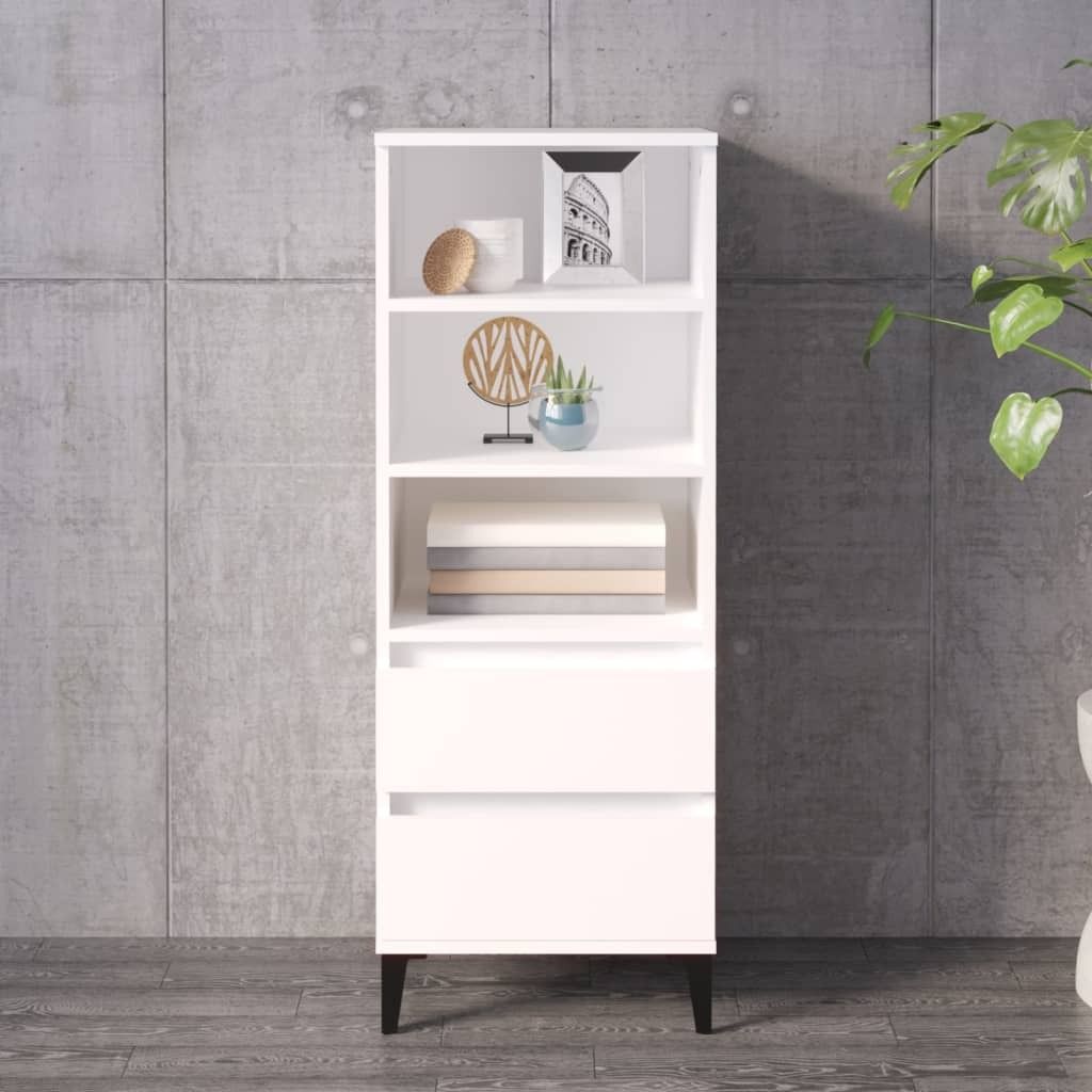 vidaXL Tablica biała 40x36x110 cm Materiał drewnopochodny Zdjęcie produktu 