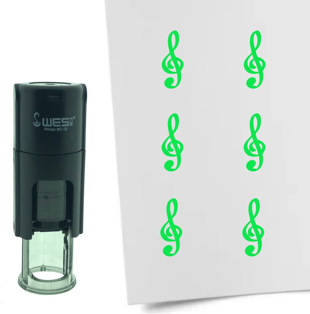 CombiCraft Selbstfärbender Stempel 'Notenschlüssel' in der Produktbild 