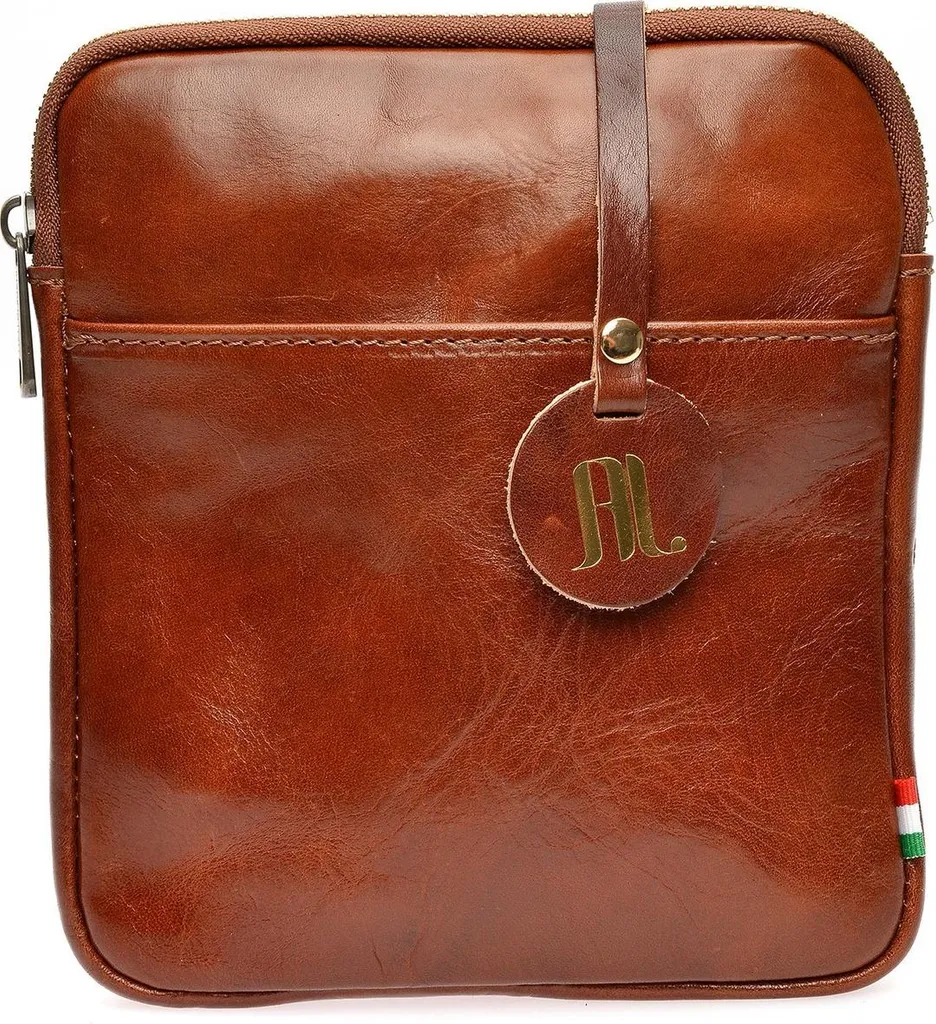 Petit Sac à Main Bandoulière Marron pour Femme en Cuir Anna Luchini AL