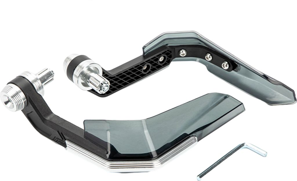 1 Paar Motorrad-Handschutz mit Windschutzscheibe, CNC-Aluminium, universeller 22-mm-Lenkerhandschutz, Motorrad-Dirtbike-Scooter-Modifikationszubehör