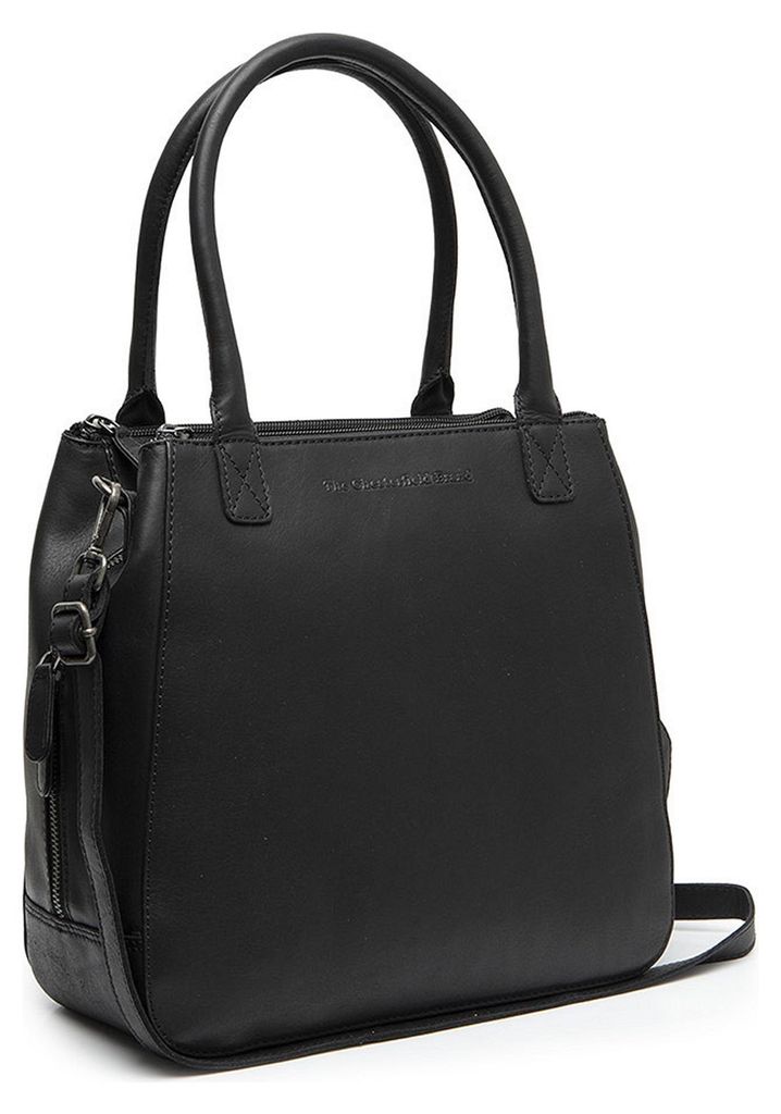 The Chesterfield Brand Leder Handtasche Umhängetasche Solvin Leather Shoulderbag Black schwarz