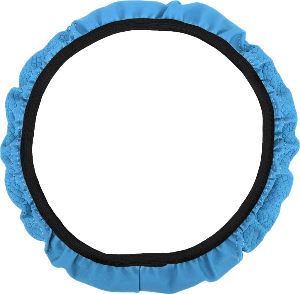 Lenkradbezug, 14,6"-15" Lenkradbezug aus Kunstleder Blau, 1 Stück