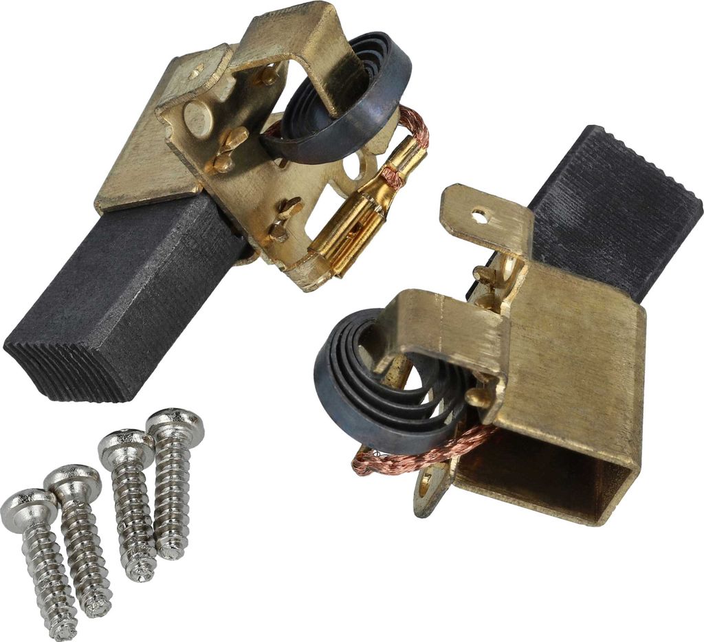 vhbw 2x Kohlebürste 7 x 12 x 18 mm kompatibel mit Bosch 3 603 B6A 001, 3 603 B6C 701, POF 1400 ACE, POF 1200 AE Oberfräse